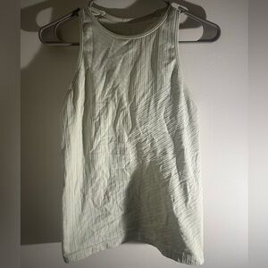 Athletic Halter Tank Top, light sage color